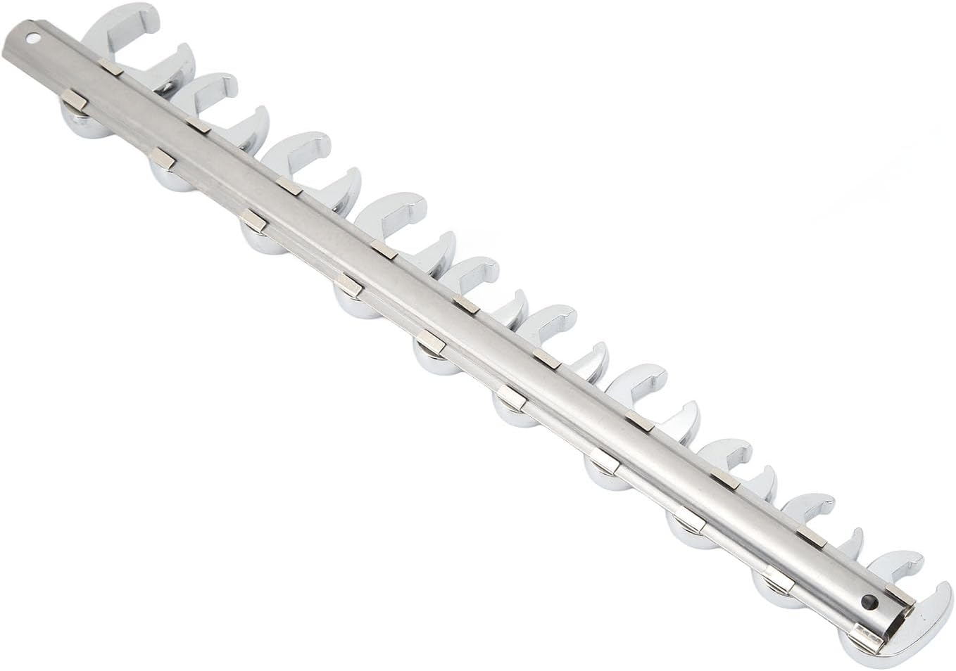 Crow Foot Wrench Head Set Slim Square Opening Nut Wrench for Automotive Repair 10Pcs Kit