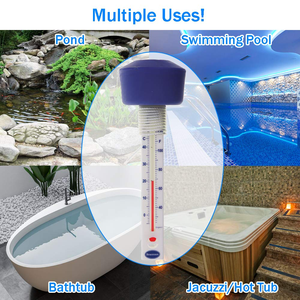 Floating Swimming Pool or Pond Thermometer Easy to Read Water Gauge image number 1