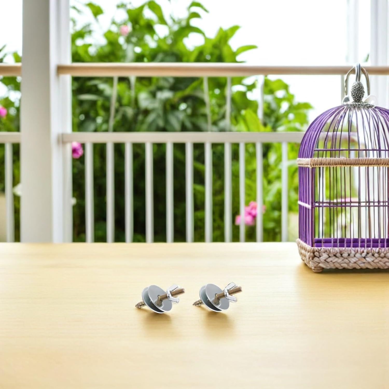 COHEALI 24 Sets Bird Cage Perch Screws and Cage Nuts Stainless Steel Hardware Kit with Washers for Parrot Chinchilla Platforms and Breeding Boxes Fixing Screws for Secure Pet Enclosures image number 6