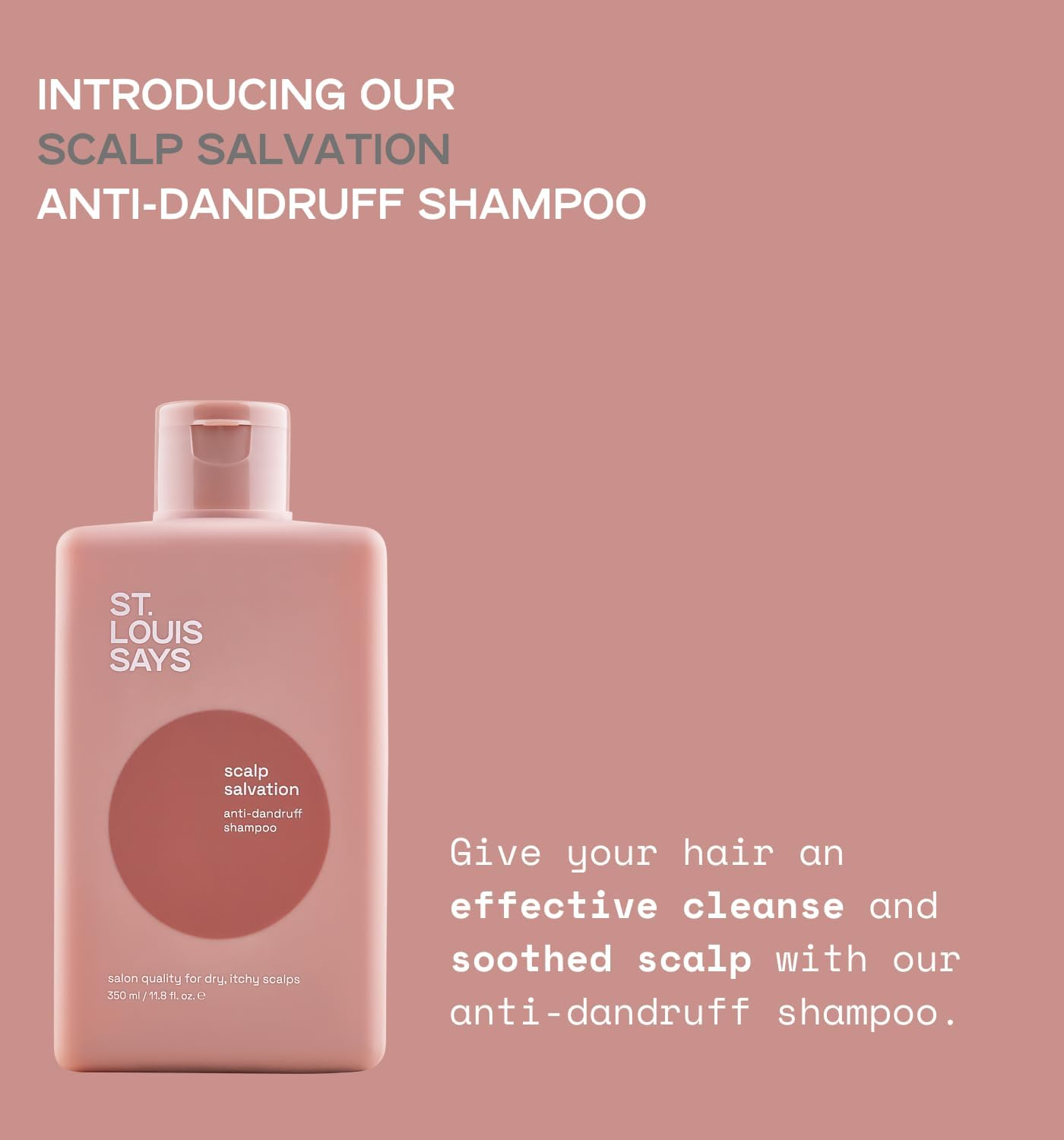 Scalp Salvation Anti-Dandruff Shampoo &ndash; Soothing Shampoo for Dandruff & Dry Scalp Relief &ndash; Fights Flakes, Itchiness & Oil Build-Up &ndash; Infused with Salicylic Acid, Piroctone Olamine, Aloe Vera & Panthenol image number 4