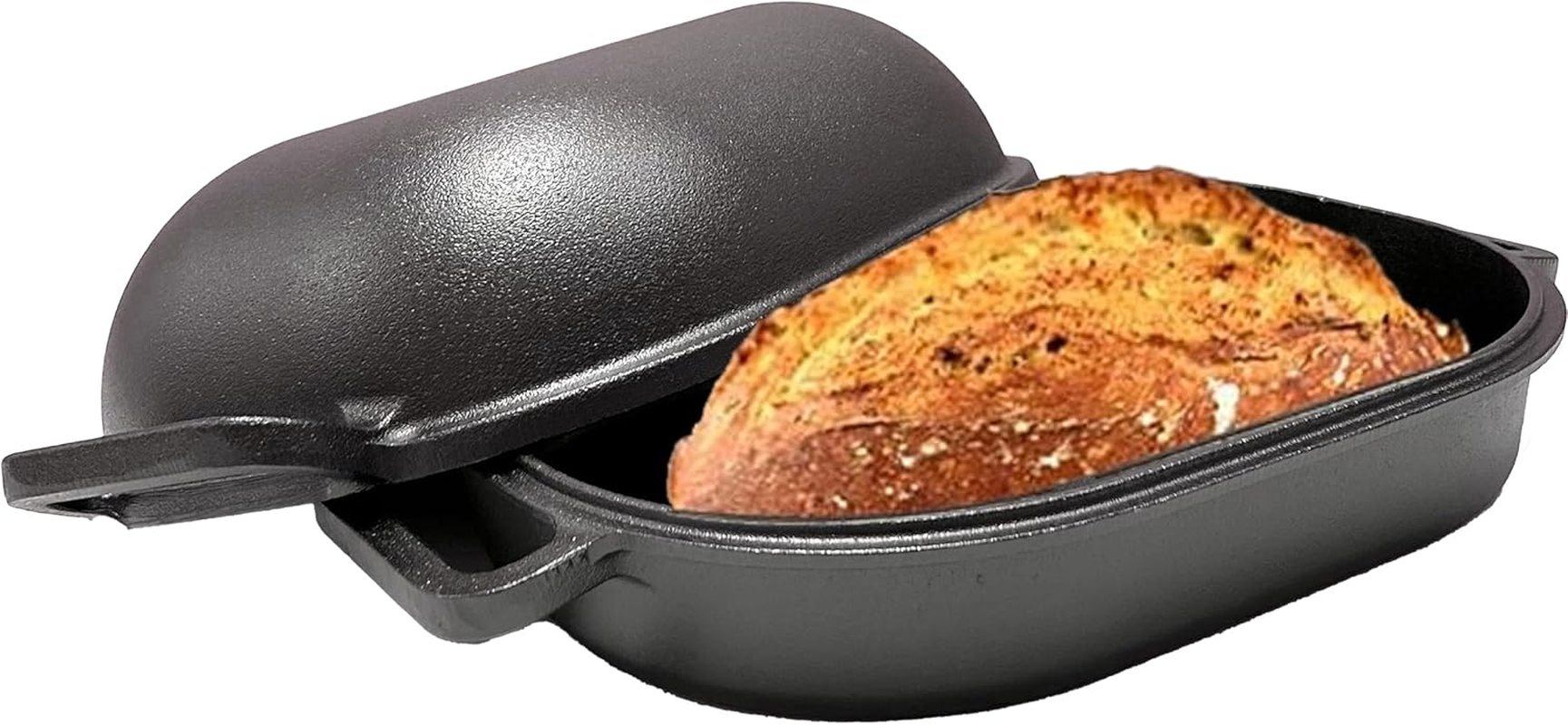 Cuisiland Large Heavy Duty Cast Iron Bread & Loaf Pan - a Perfect Way for Baking image number 6