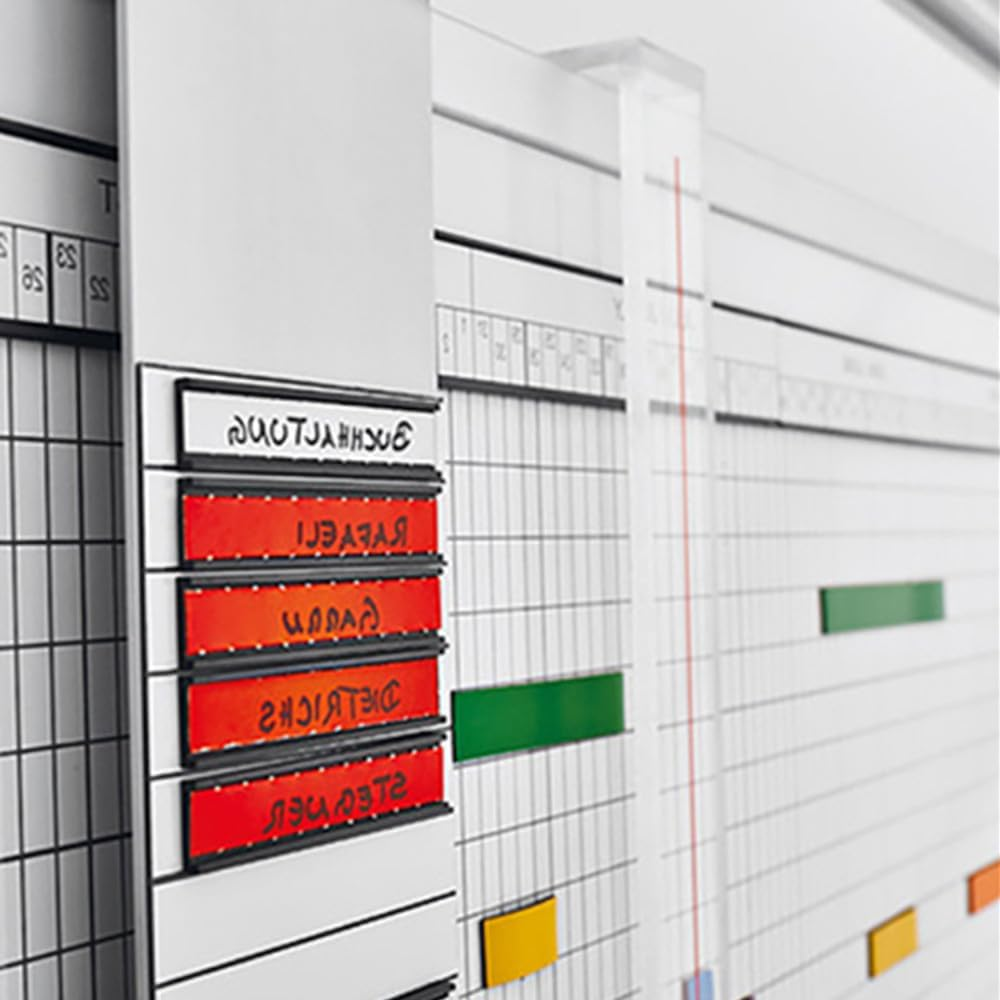 Loopunk 30 Pcs Magnetic Label Holder with Transparent Plastic Protective Film for Metal Shelves, Magnetic Labels and Labels (7.6 X 2.5). image number 4