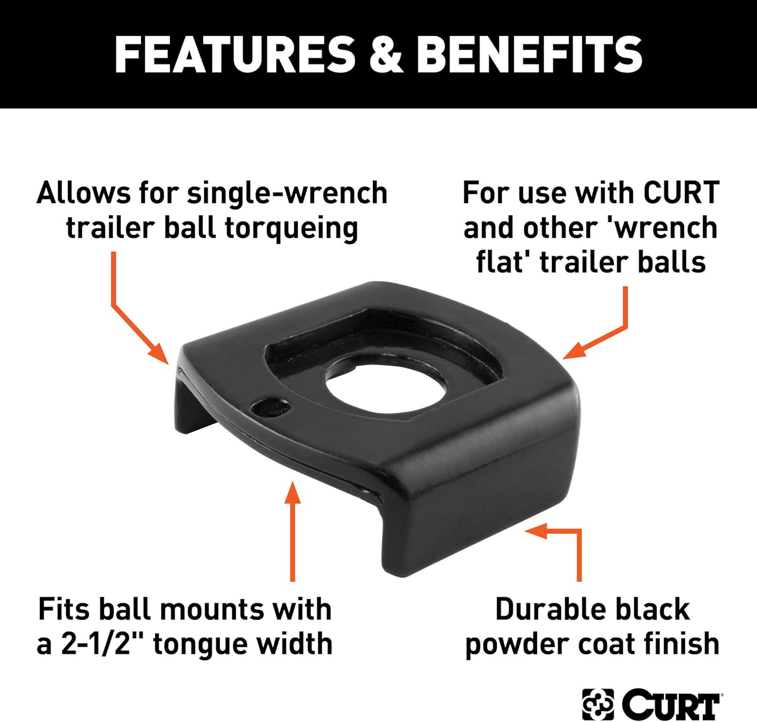 CURT 45007 Ball Mount Tongue Sleeve image number 4