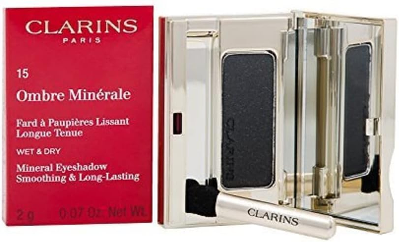 Clarins Ombre Minerale #15 Black Sparkle Eyeshadow 2G - Wet & Dry, 2 G image number 1