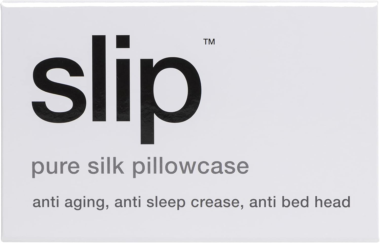 Slip Pure Silk Zippered Pillowcase, White, Queen