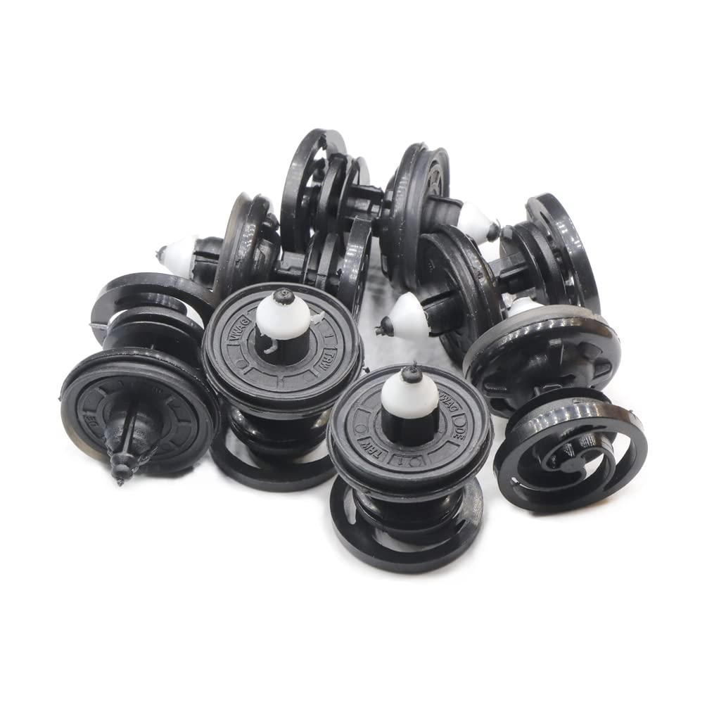 Lantee 20 Pcs Door Trim Panel Retainer Clips with Sealer 7L6-868-243 Fit for Audi A5, A6, A7, S5, S6 & S7 and Fit for VW Beetle, Cabrio, Golf, GTI, Jetta, Passat & Touareg 2004 - On image number 4