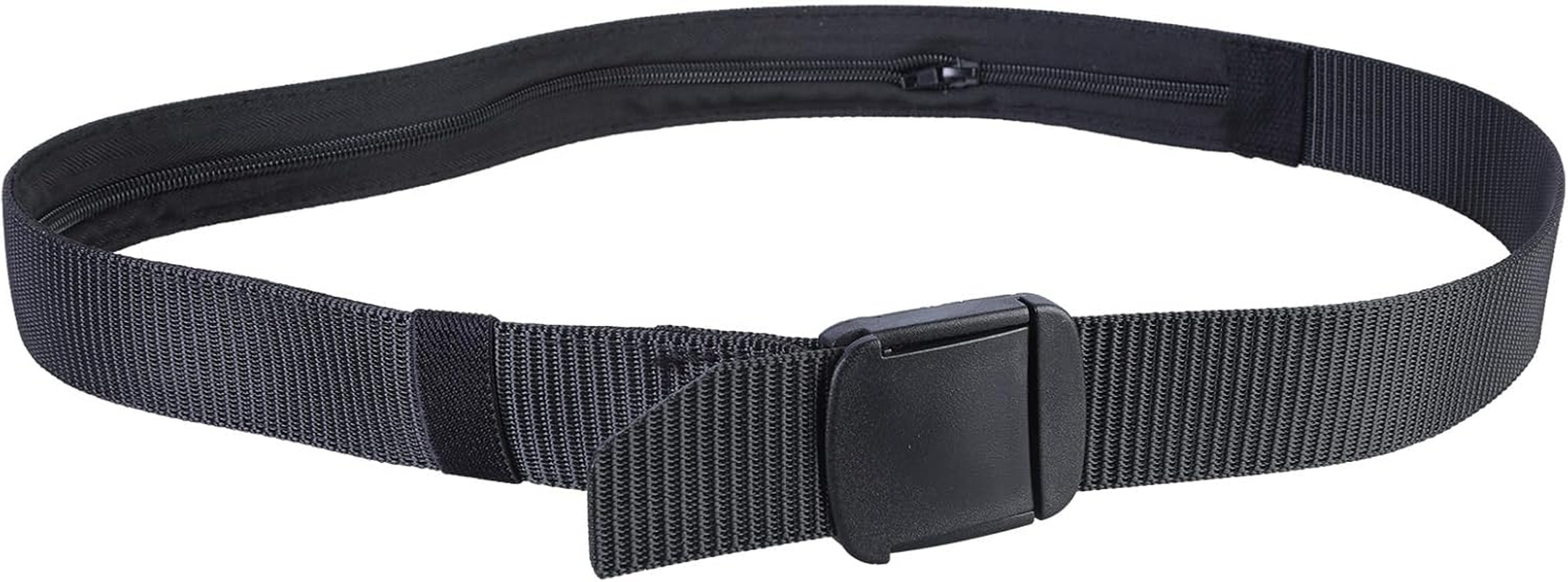 Travel Security Money Belt for Men Secret Hidden Cash Safe Anti-Theft Wallet Belt Waist Pack Hide Stuff Pocket image number 3