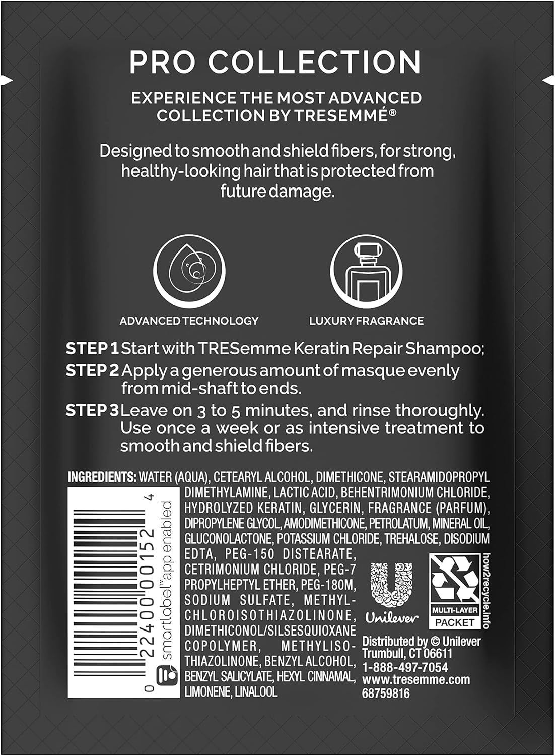 Tresemm&eacute; Smoothing Hair Mask Keratin Smooth 1.5 Oz image number 4