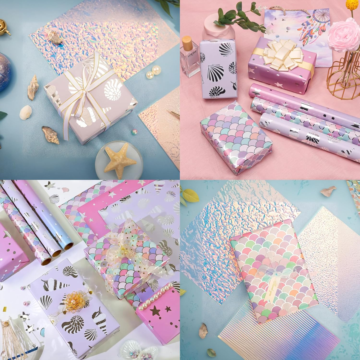 3 Rolls Birthday Wrapping Paper Roll Set - 17" X 118" Each, Vibrant Designs for Birthdays, Weddings, Graduations, All Occasions - for Gift Wrapping image number 6