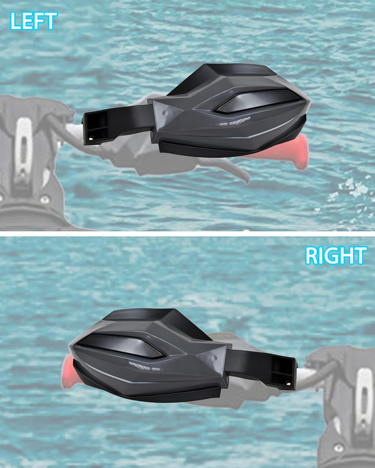 SAUTVS Handguards Protector Wind Deflector for Sea-Doo Spark Trixx 2025+ Models Accessories, Plastic Hand Guards Handlebar Large Air Deflectors image number 5