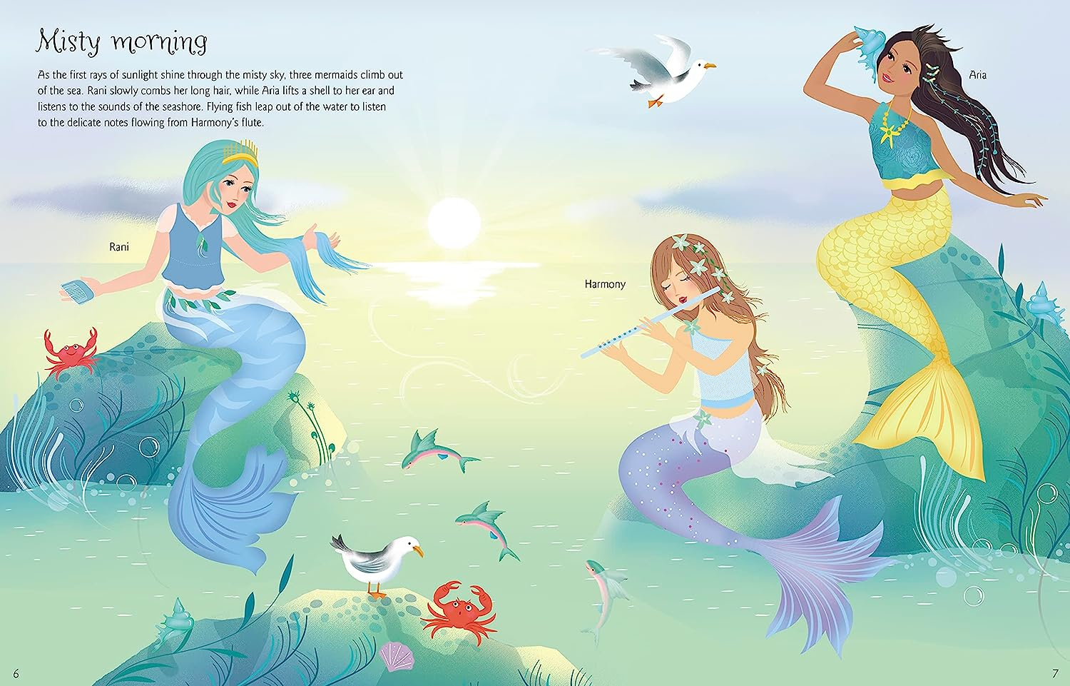 Usborne Dolly Dressing Mermaids Sticker Book image number 6