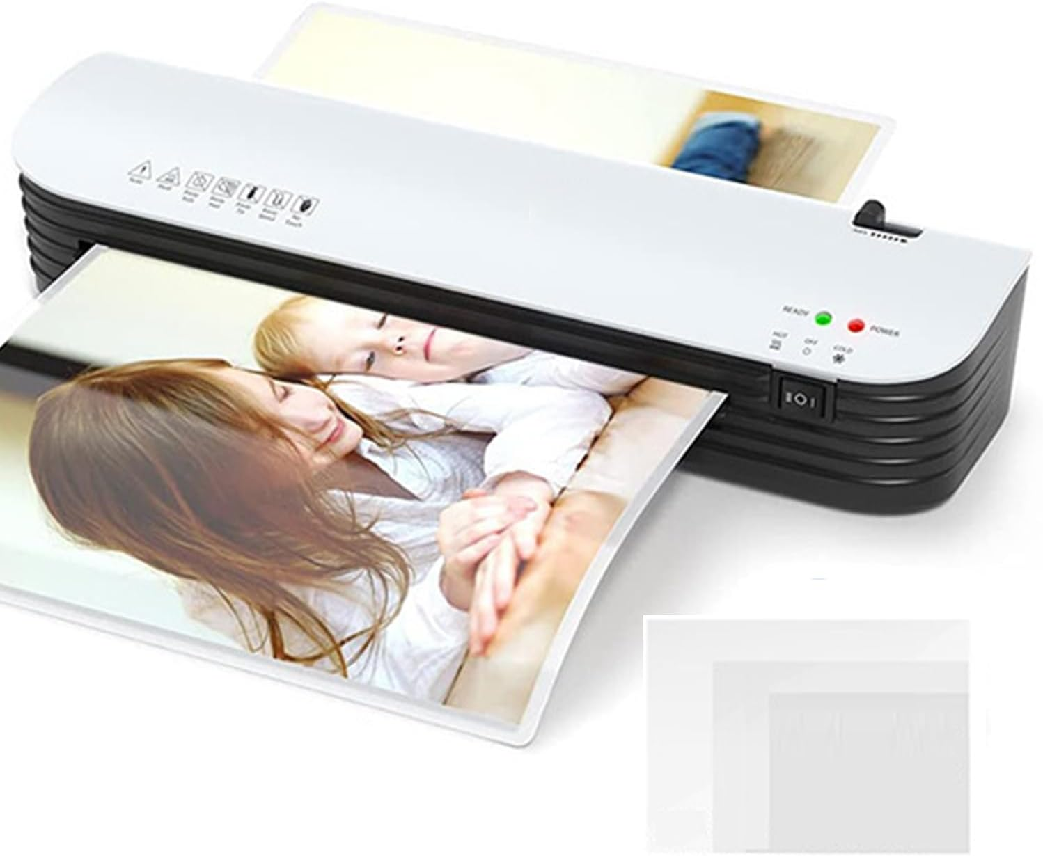 Thermal Laminator, 8.5X11 Laminator Machine, 9 Inch Thermal & Cold Laminator for A4/A5/A6 with 6 Laminating Sheets, Laminating Machine for Home School Teachers Office image number 4