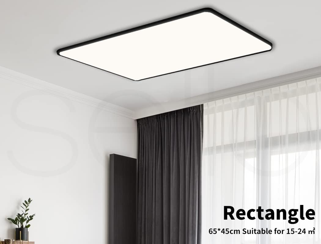 EMITTO 3-Colour Ultra-Thin 5CM LED Ceiling Light Modern Surface Mount 90W image number 4