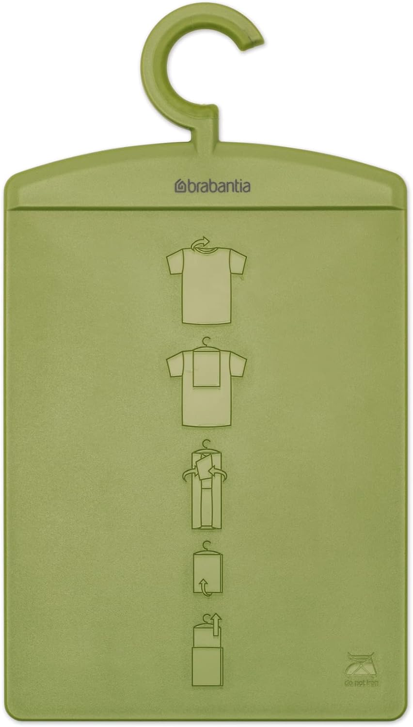 Brabantia Folding Board (Calm Green) Shirt Board, Laundry Folder, Folding Clothes Helper (8 X 0.2 X 15")