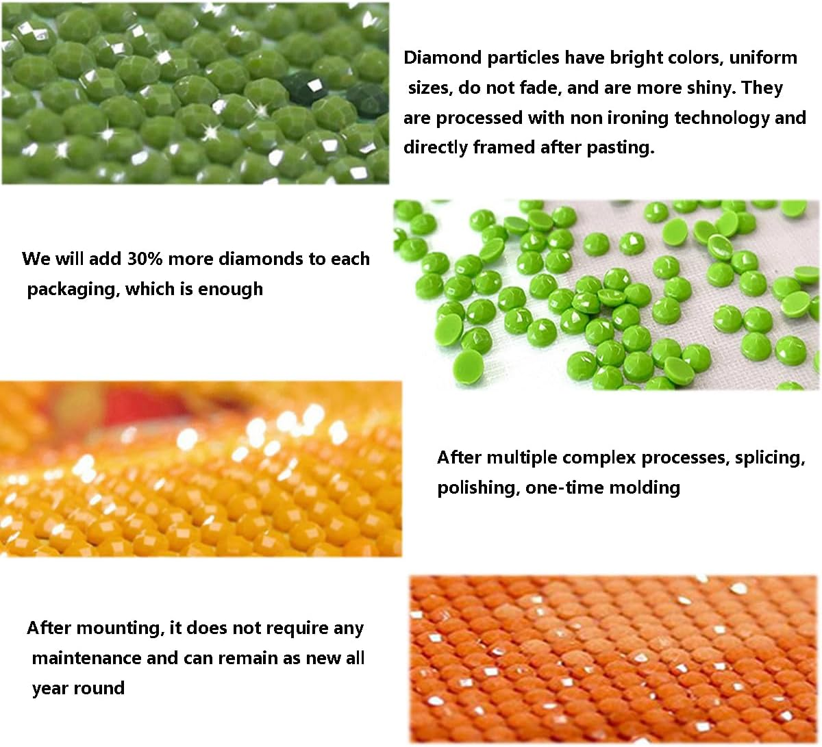 JININQ Diamond Art Painting Kits 5D DIY Diamond Art Painting Kits for Adults Diamond Dots Diamond Art Kits Diamond Gem Art Crafts for Home Wall Decor DIY Gift-12X16Inch (Girl) image number 2