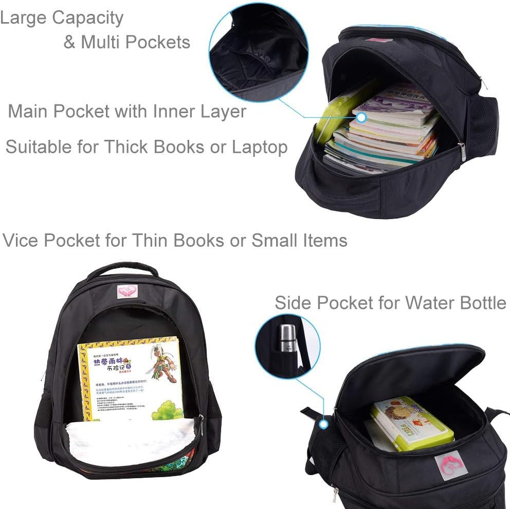 MATMO Soccer Backpack for Boys, Soccer Print Backpack Cool Football Pattern School Bag - Backpack 23-4 image number 6