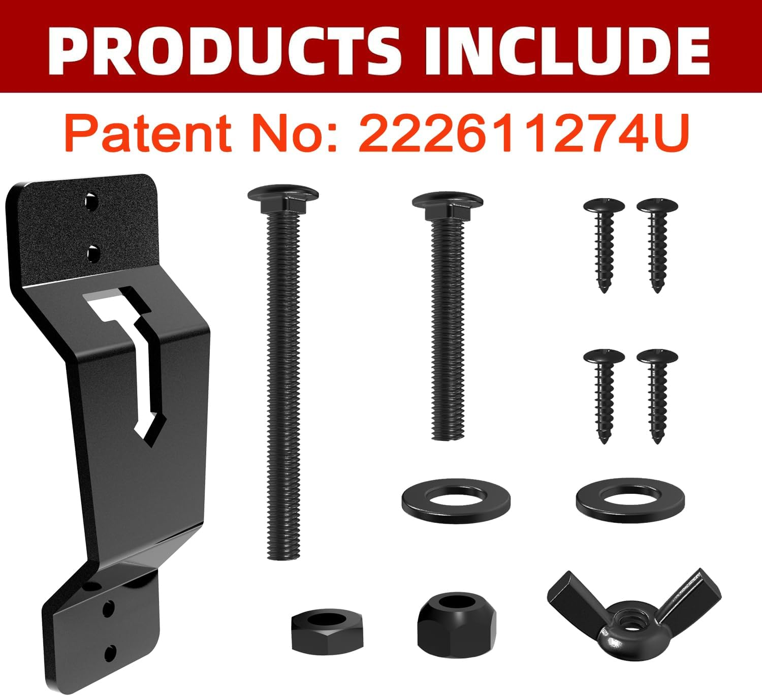 Adamoss Wall Mount Spare Tire Carrier Mount for Trailer,Spare Tire Carrier Bracket for Enclosed Trailer Accessories Spare Tire Holder for Trailer, Wheel Bracket Rack for Enclosed Trailer(Black) image number 5