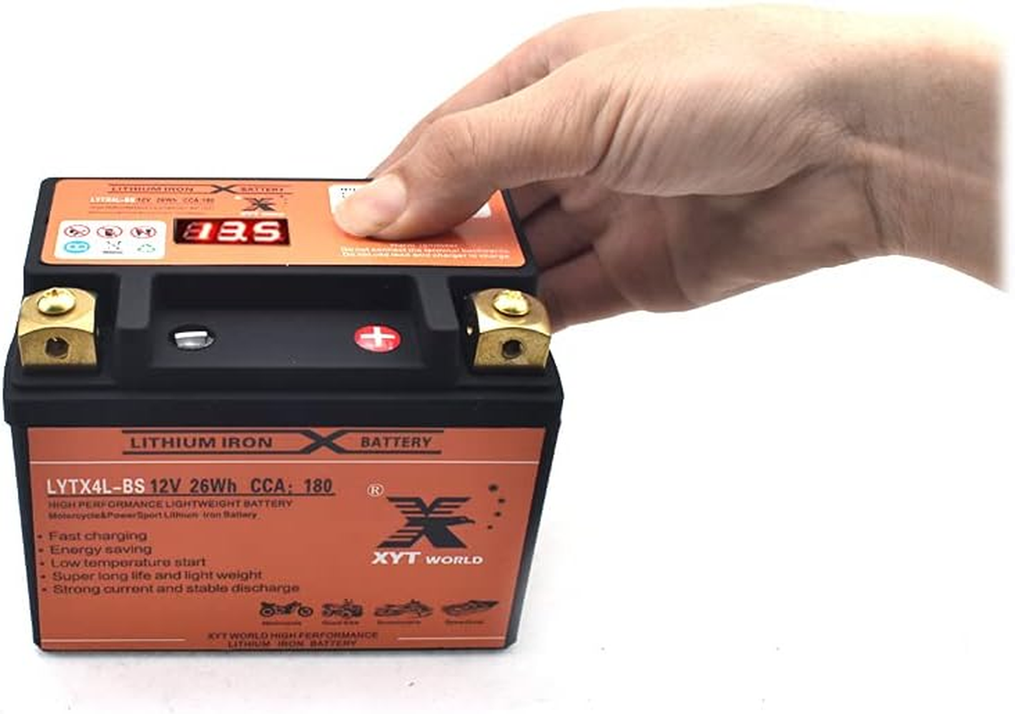 Lithium Battery LYTX4L-BS 12V 180Cca Motorcycle ATV Quad Dirt/Pit Bike Replace MG4L-BS MBTX4 YT4L-BS YB4L-A UT4L-BS RTX4L-BS image number 2