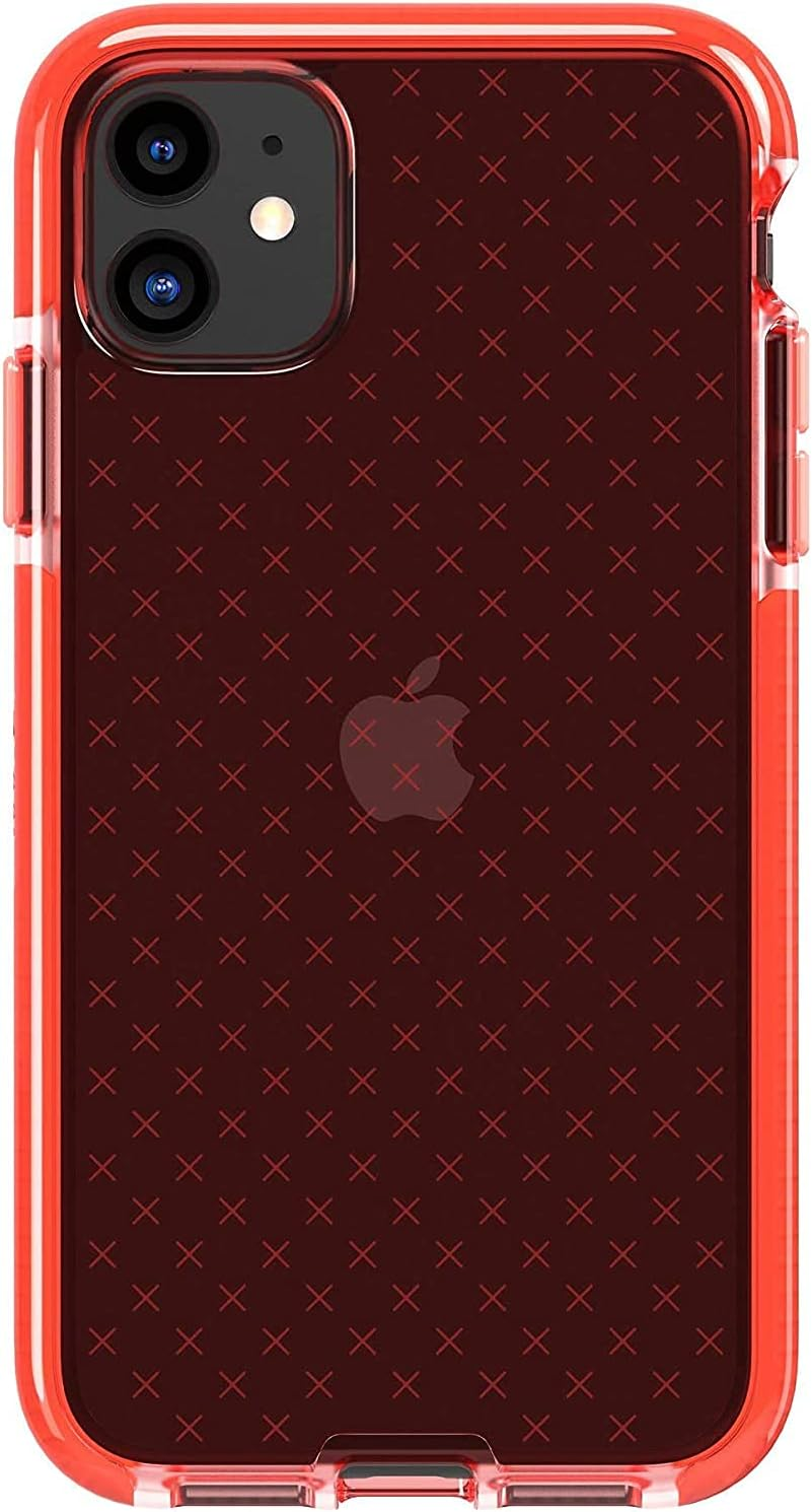 Tech21 Evo Check Phone Case for Apple Iphone 11 with 12 Ft. Drop Protection Coral