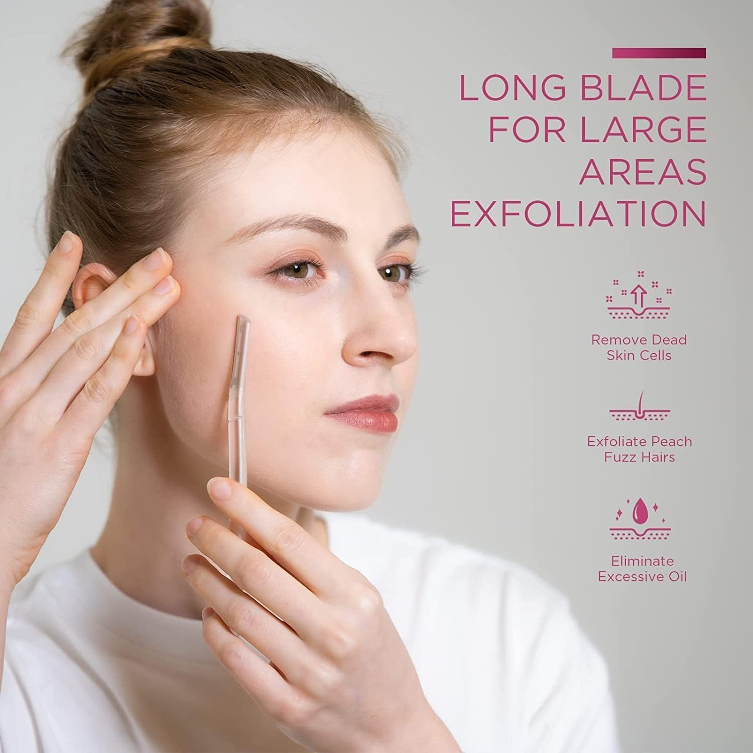 WADY Razor for Women Face, Eyebrow Razor, Eyebrow Razor Kit, Professional Dermaplaning Tool for Peach Fuzz, Facial and Eyebrow Hair Removal, Gentle Skin Exfoliation Blade (6Pcs) image number 1