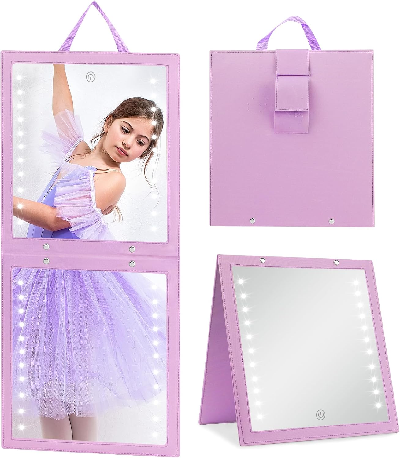 Fabuday Foldable Dance Mirror Purple