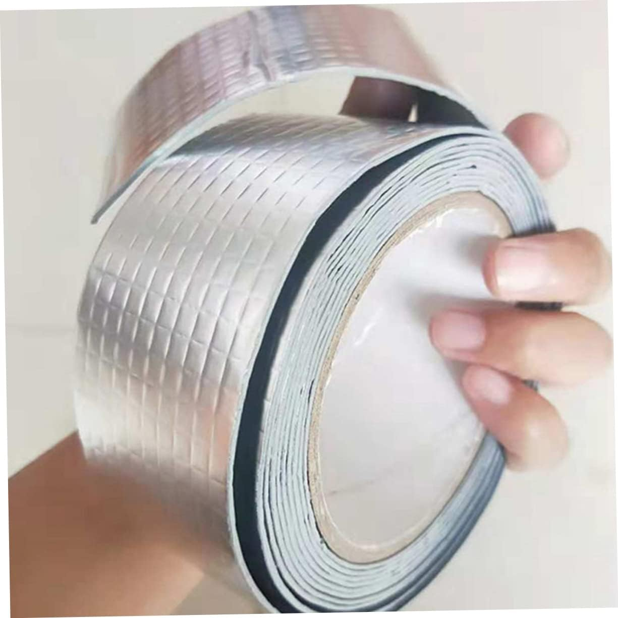 2 Rolls Butyl Repair Tape Super Aluminum Foil Tape for Roof Leaks Window Seals image number 4