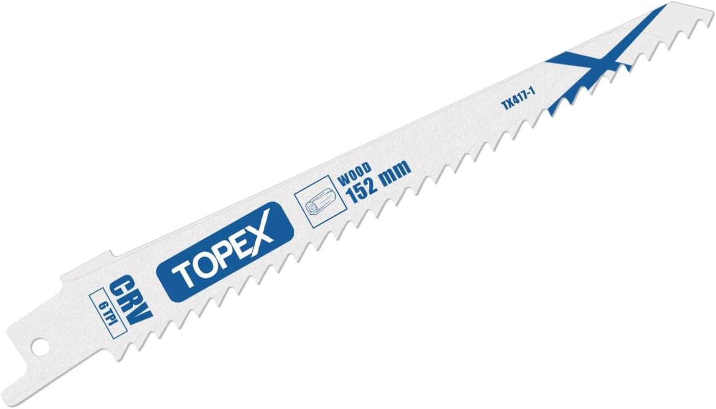 TOPEX Reciprocating Saw, 920W Quickly Cut Depth, 22Mm Stroke Length, Electric Power Cutter Saw Cutting Saw with Sawblade for Cutting Drywall, Wood, Metel, Plastic, Plywood image number 3