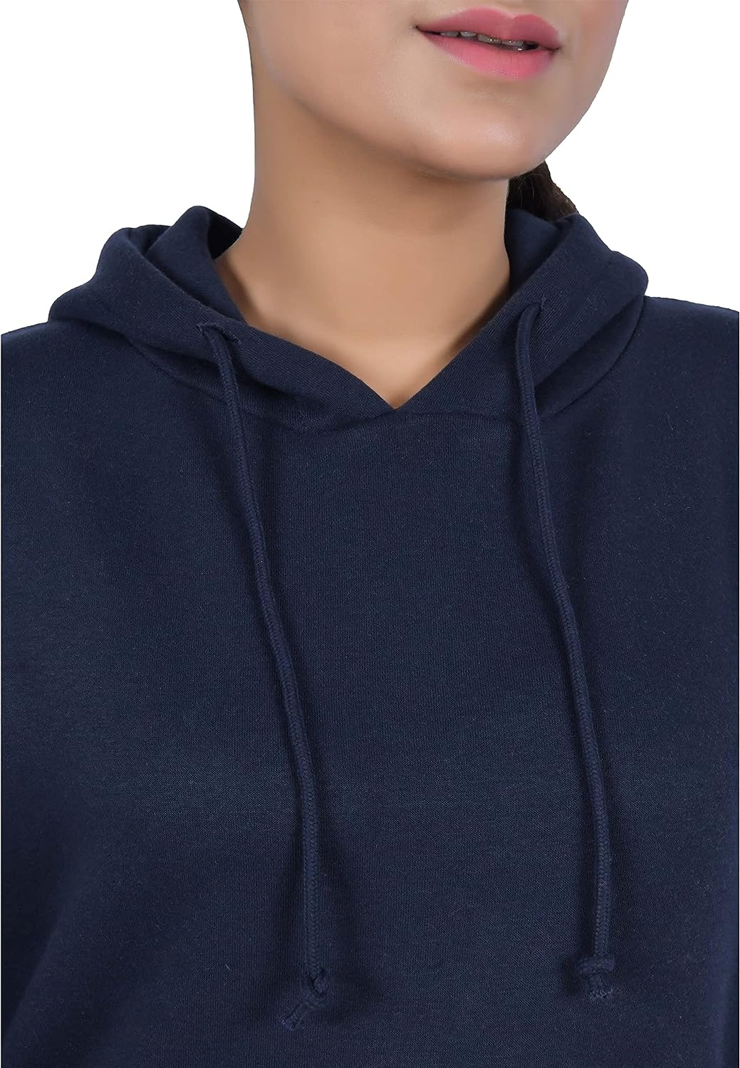 Sleepdown Essentials Long Sleeves Pullover Womens Fleece Hoodie | Lightweight Standard Fit Hooded Sweatshirt