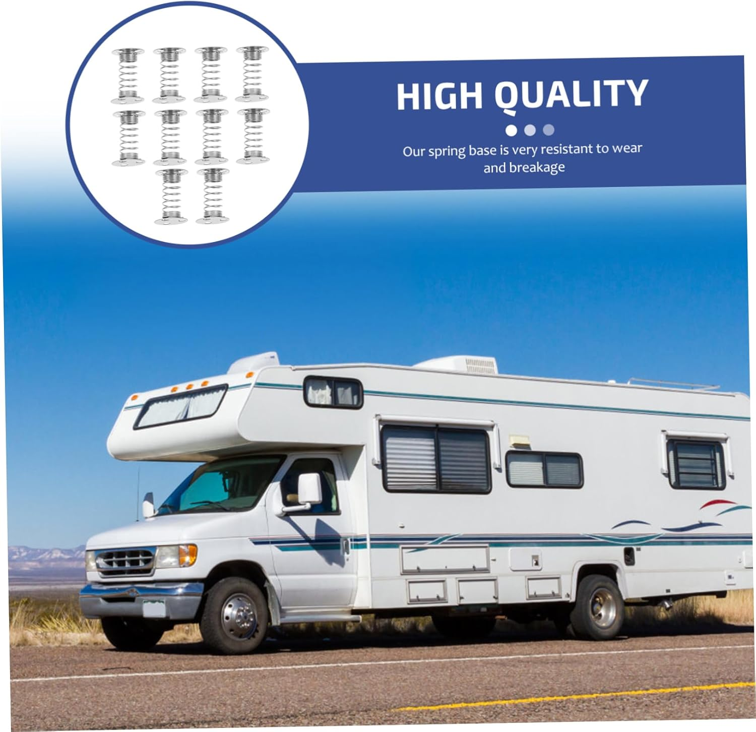 NUOBESTY Car Accessory 10Pcs Spring Gadgets Double Sided Car Dashboard Toy image number 1