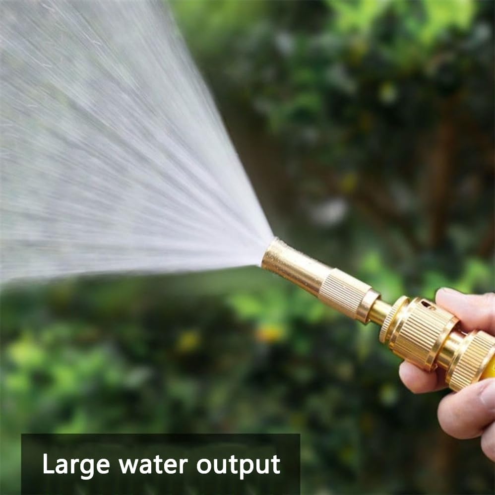 15M High Pressure Home Car Wash Water Gun Water Hose Hose Garden Telescopic Cleaning Watering Sprinkler Set Generic, Car Wash Hose, for Watering Tender Shoot Flower, Moisting and Cooling Air,Yellow image number 2