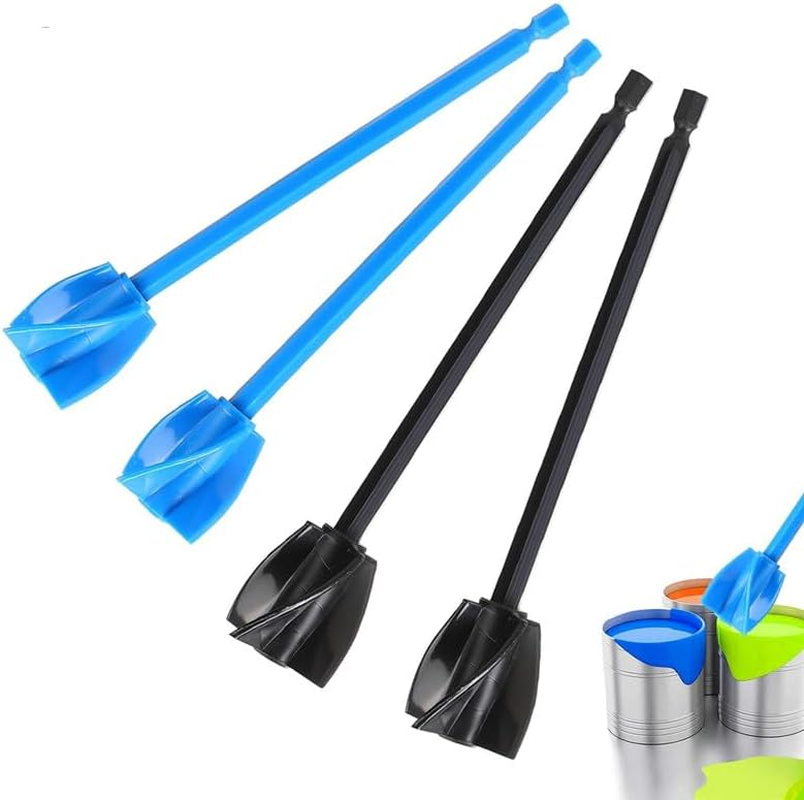Resin Mixer Paddles, 4 Piece Set Paint Stirrers Drill Attachment,Reusable Plastic Epoxy and Resin Mixer Attachment Paddle,Epoxy Mixer Attachment for Drill image number 6