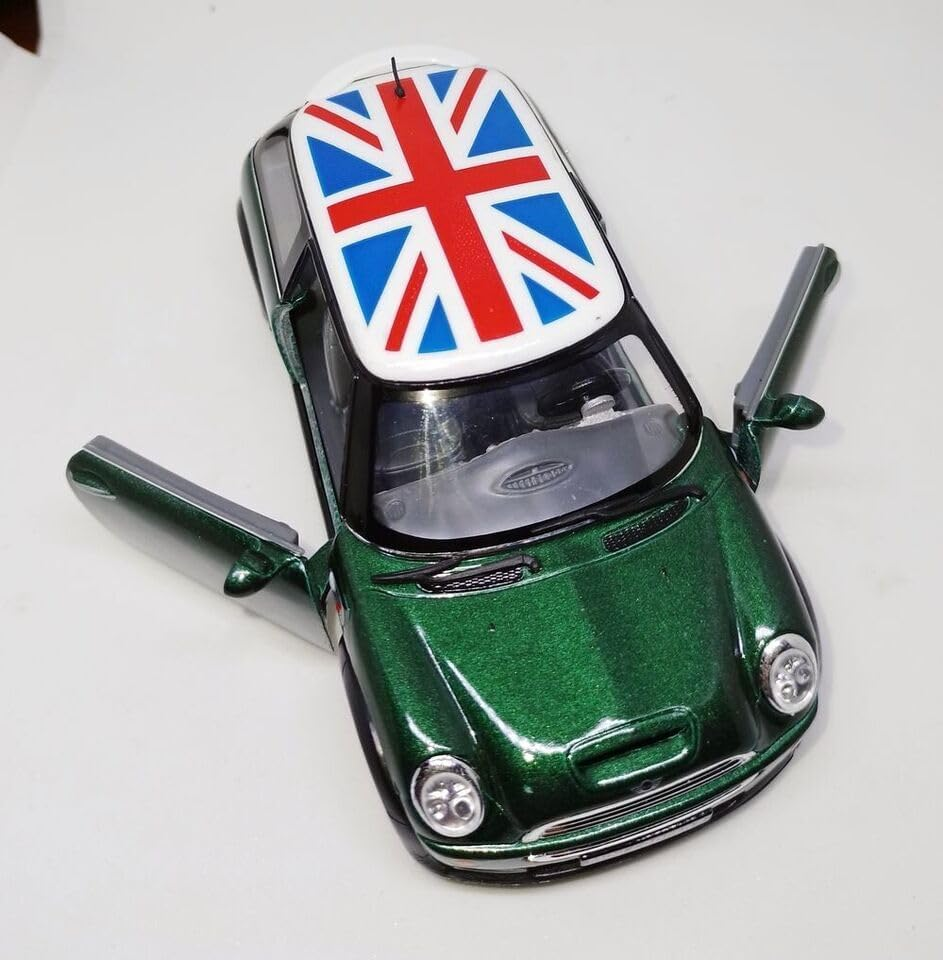 Kinsmart 5" Mini Cooper (British Flag Green) - Green image number 3