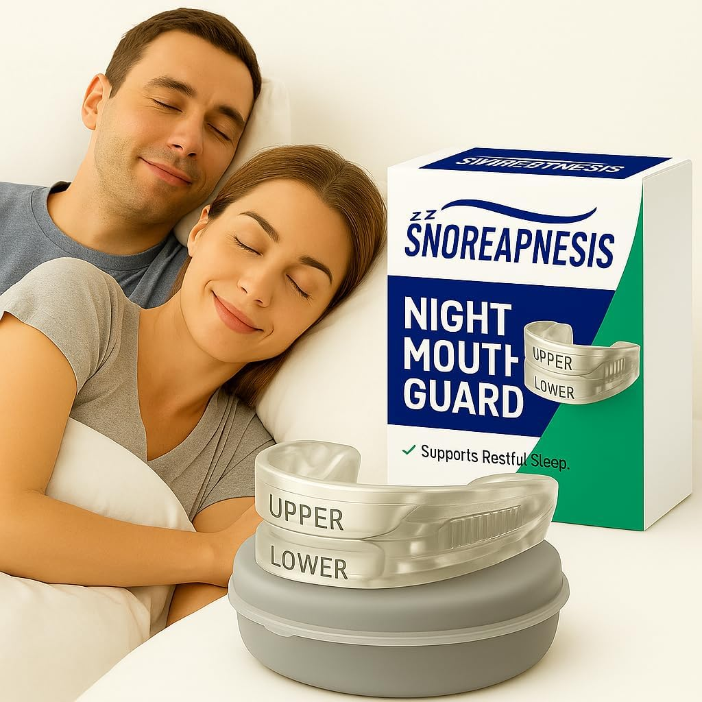 Adjustable Night Mouth Guard & Dental Mouthpiece &ndash; Custom-Fit Oral Device for Teeth Grinding, Jaw Clenching & Sleep Comfort &ndash; Soft Hygienic Guard with Storage Case &ndash; for Adults image number 6