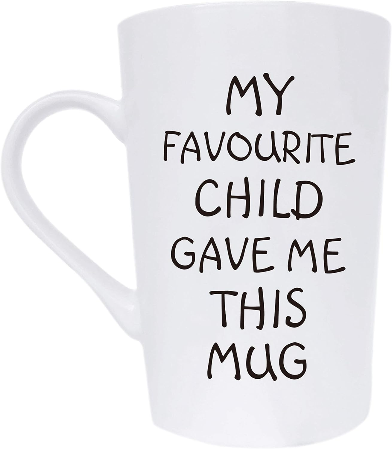 Funny Gifts My Favourite Child Gave Me This Mug Christmas, Best Dad and Mum Coffee Mug Gifts Father'S Day and Mother'S Day Present Idea from Daughter Son Kids, White 12 Oz