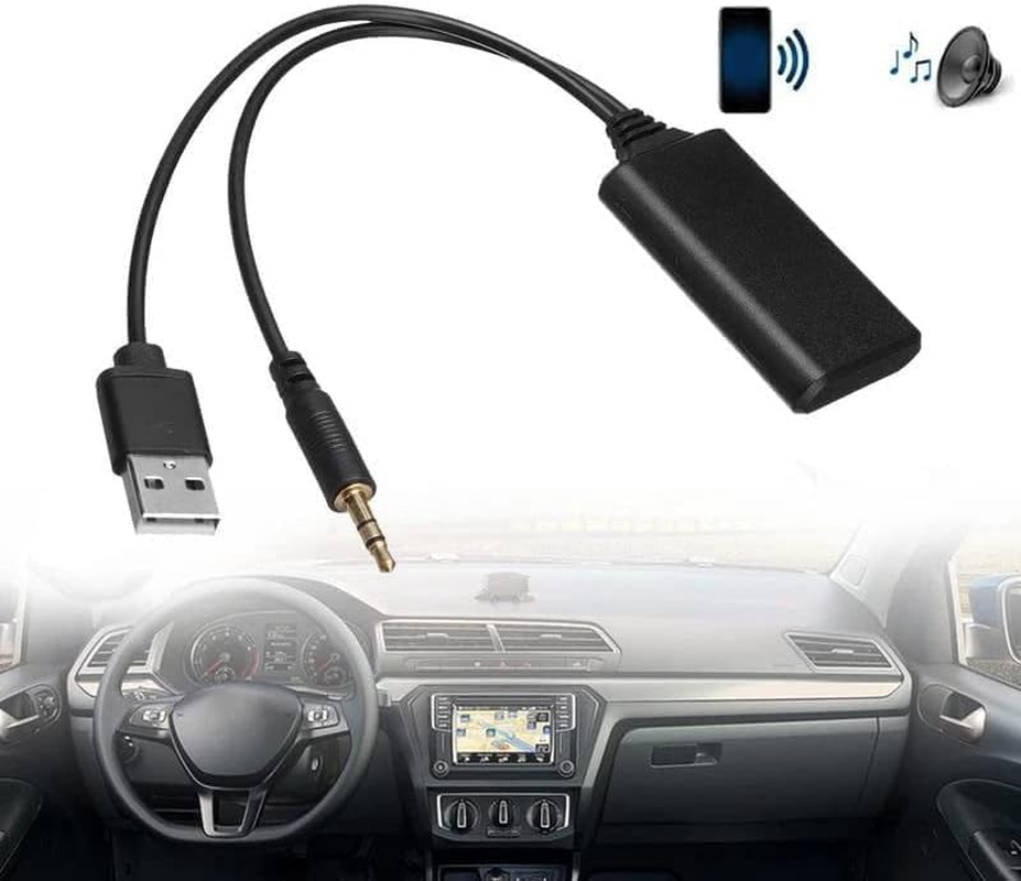 Bluetooth Audio Adapter Auto Aux 3.5Mm Car USB Receiver Cable for Speaker Music image number 1