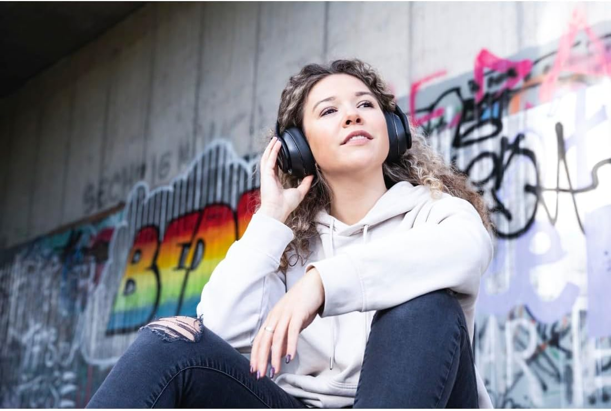 Hama Bluetooth&reg; Passion Turn Over-Ear Speaker EQ Foldable Headphones - Black image number 4