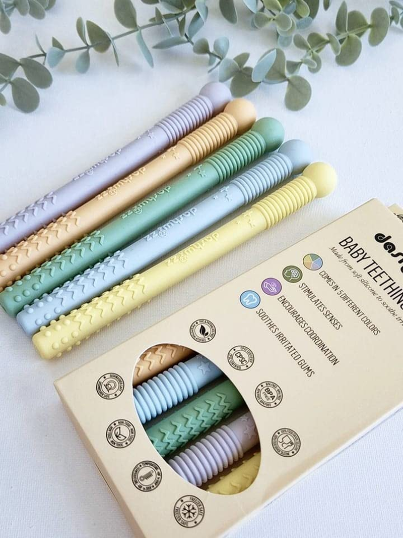 Baby & Toddler Teethers X5 Silicone BPA Free Food Grade image number 2