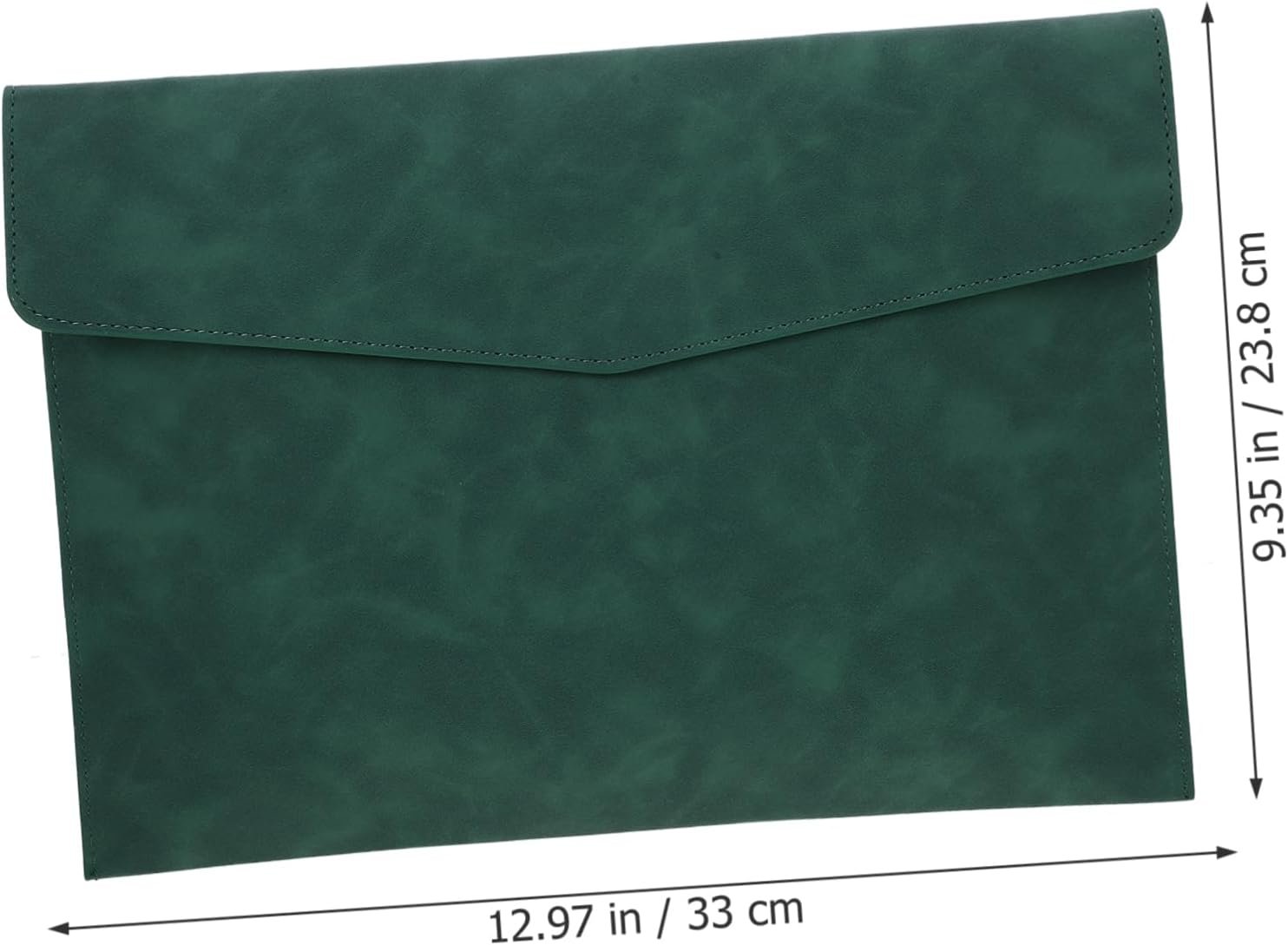 Veemoon Faux Leather Document Organizer Bag Portable Button Pouch for Files Passports Essentials Versatile Storage for Men Teachers Students image number 3