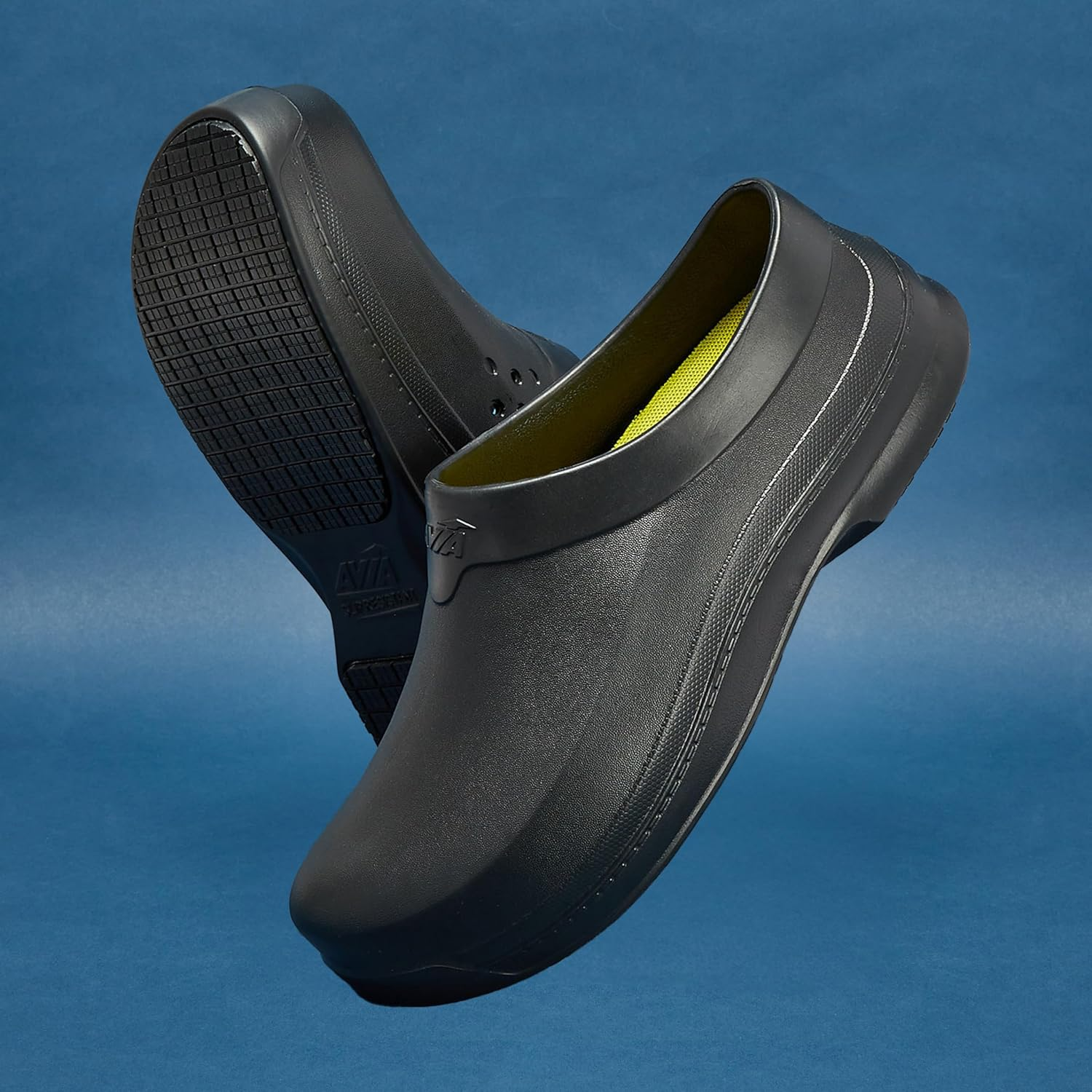 Avia Flame Men'S Clogs, Slip Resistant Shoes for Men Food Service, Non Slip Restaurant and Chef Shoes Men Slip Resistant for Kitchen Work or Nursing image number 1