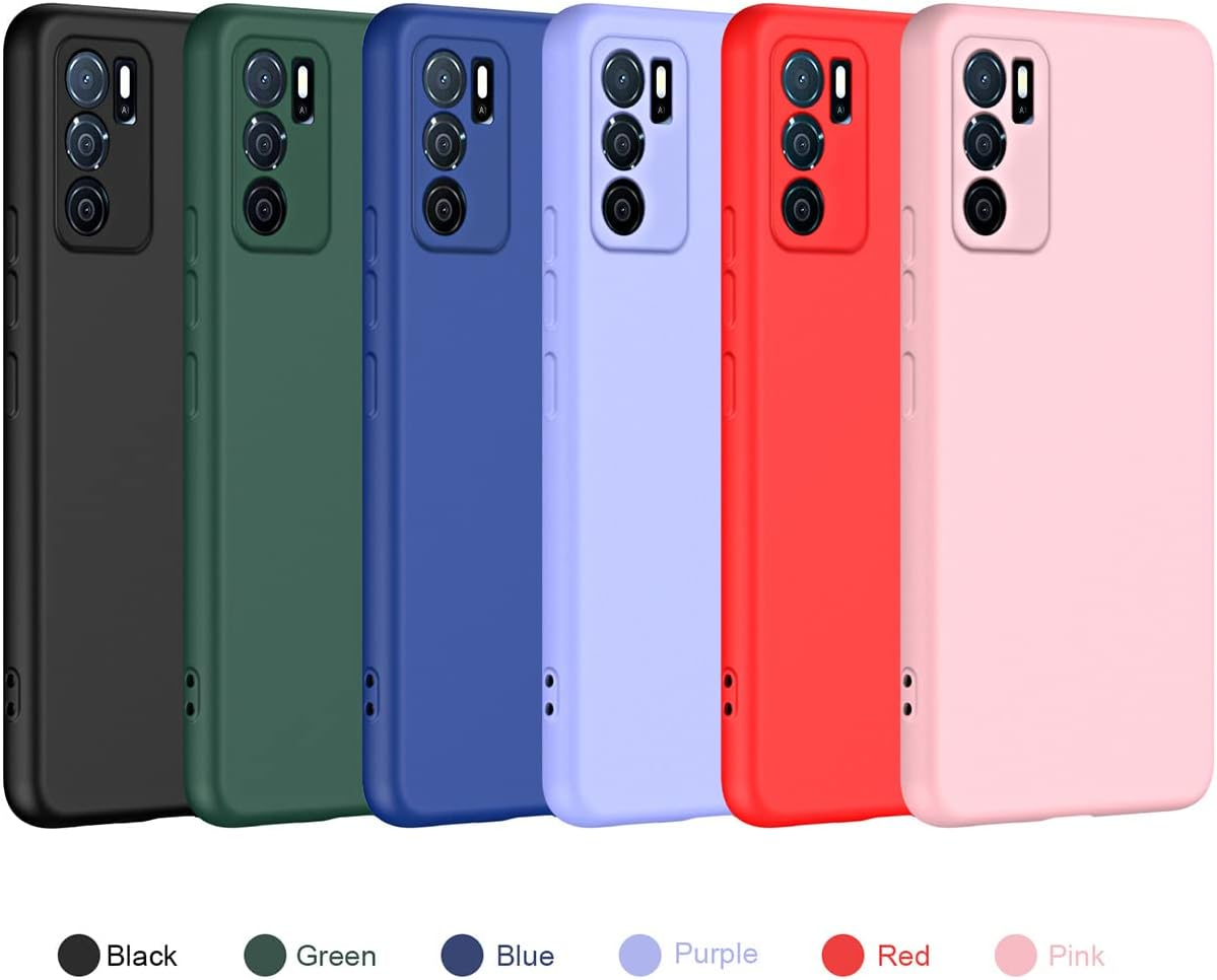 Case for Oppo A16/OPPO A16S/Oppo A54S, Ultra Thin Soft Liquid Silicone Shockproof Mobile Phone Case with Premium Fibre Lining, Stylish Perfect Touch Protective Case, Black - Black image number 4