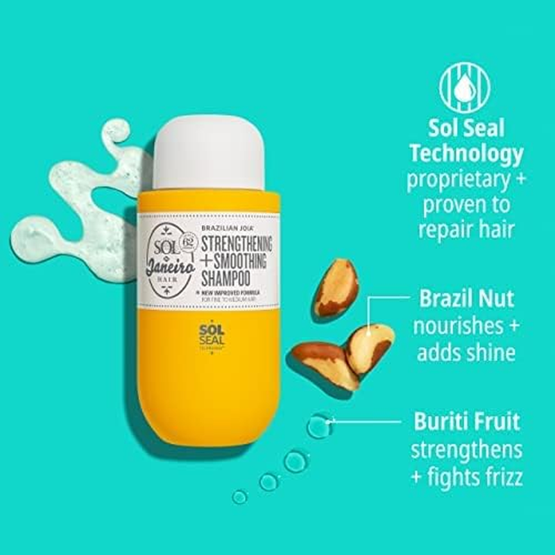 Brazilian Joia Strengthening plus Smoothing Shampoo by Sol De Janeiro for Unisex - 3 Oz Shampoo image number 3