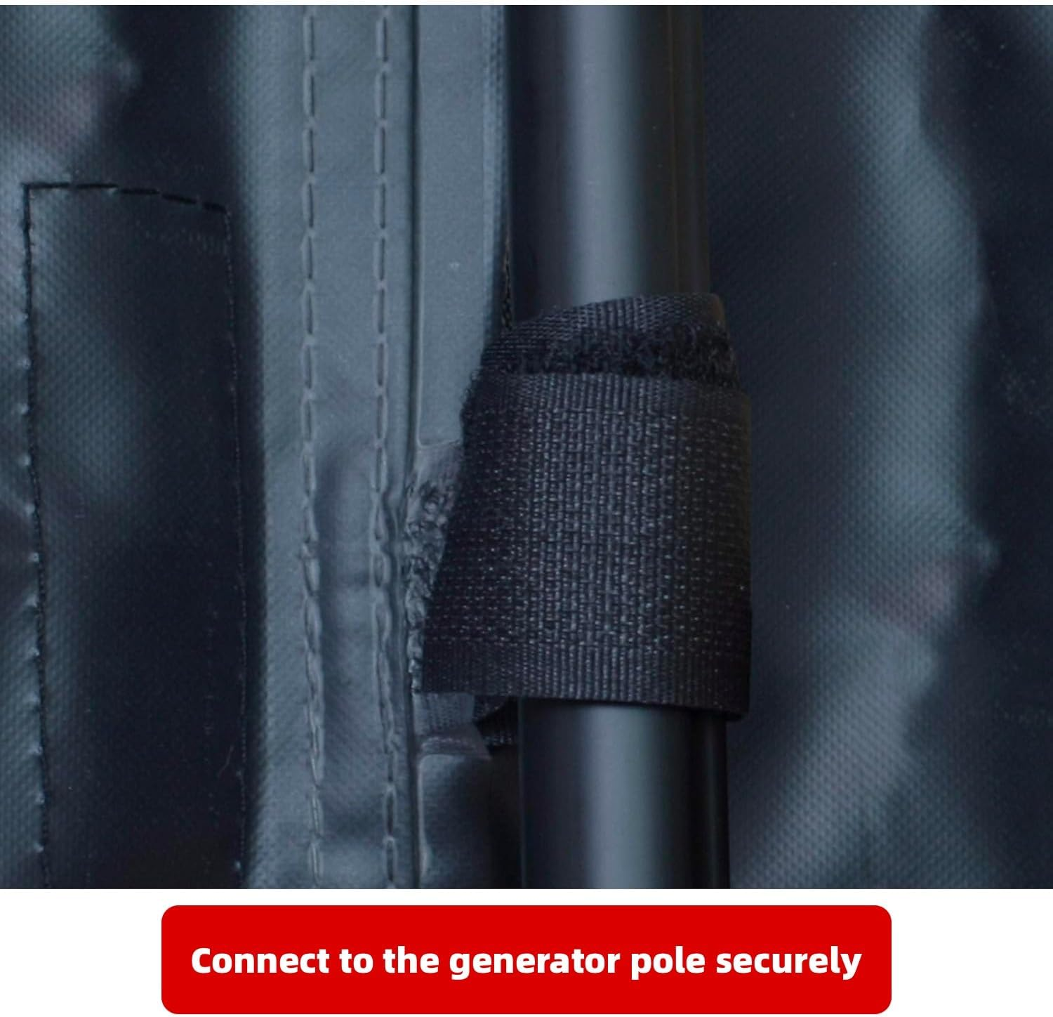 Porch Shield Heavy-Duty Generator Cover 26X20X20 Inch - Waterproof Universal Fit for 3000-5000W Generators, Weatherproof Outdoor Protection with Uv-Resistant Reinforced Seams (Black) - Grey image number 6