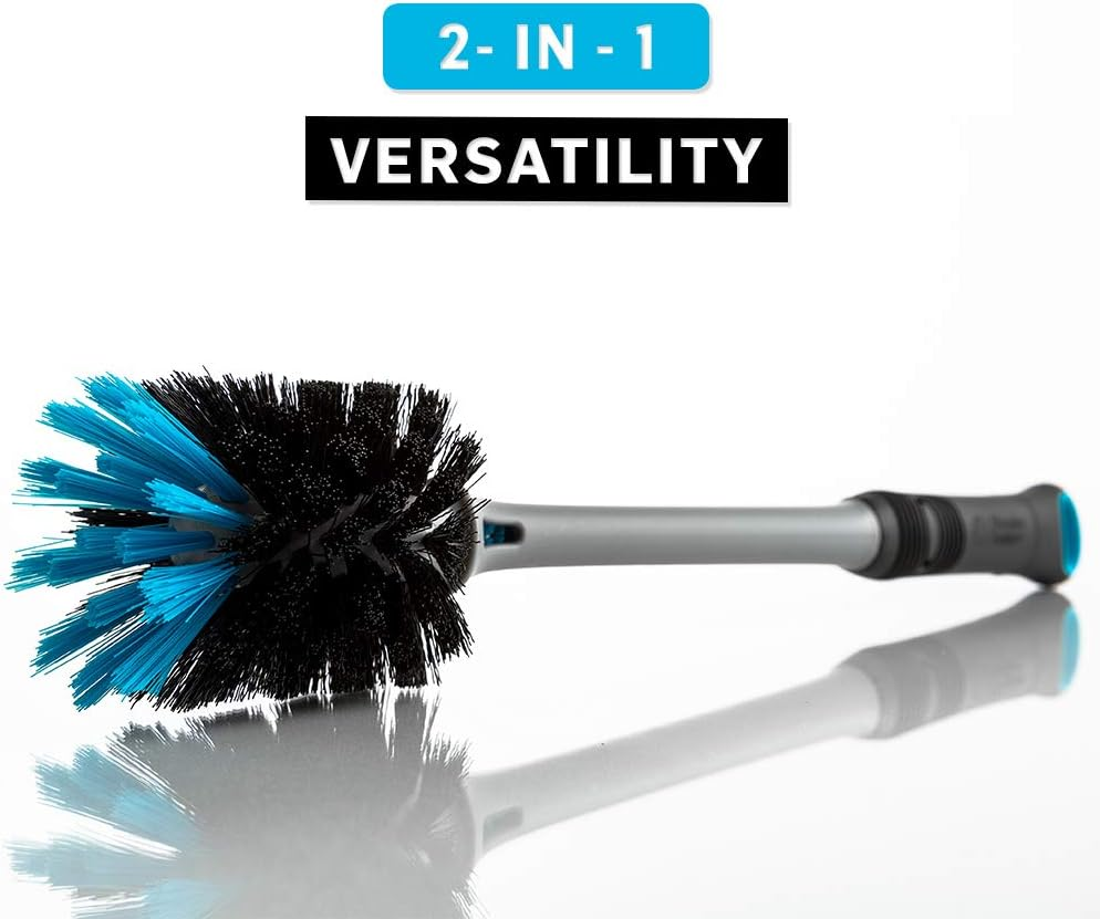 Blender Bottle 72512 2-In-1 Bottle and Straw Cleaning Brush, Grey image number 1