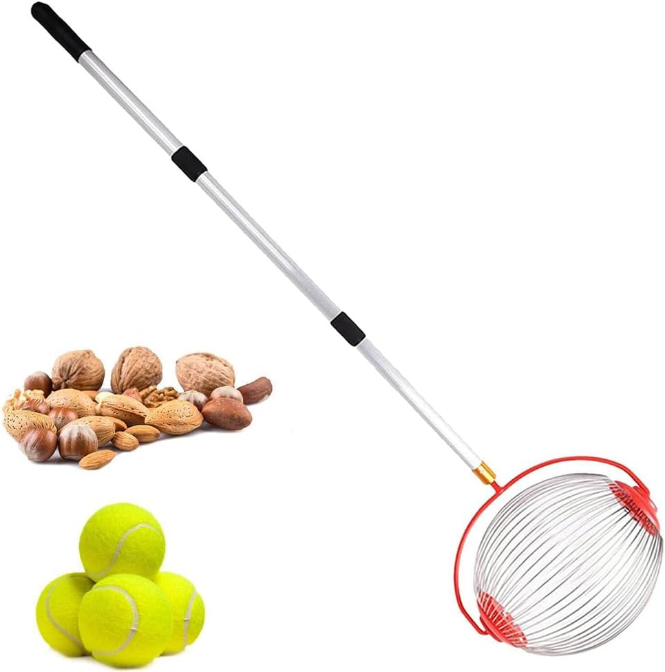TOMVAES Table Tennis Collector Large Rolling Nut Harvester Adjustable Height Lightweight Outdoor Hand Tool Picker Collector Pecans Chestnuts Small Fruits Small Toys Table Tennis Golf Balls image number 5