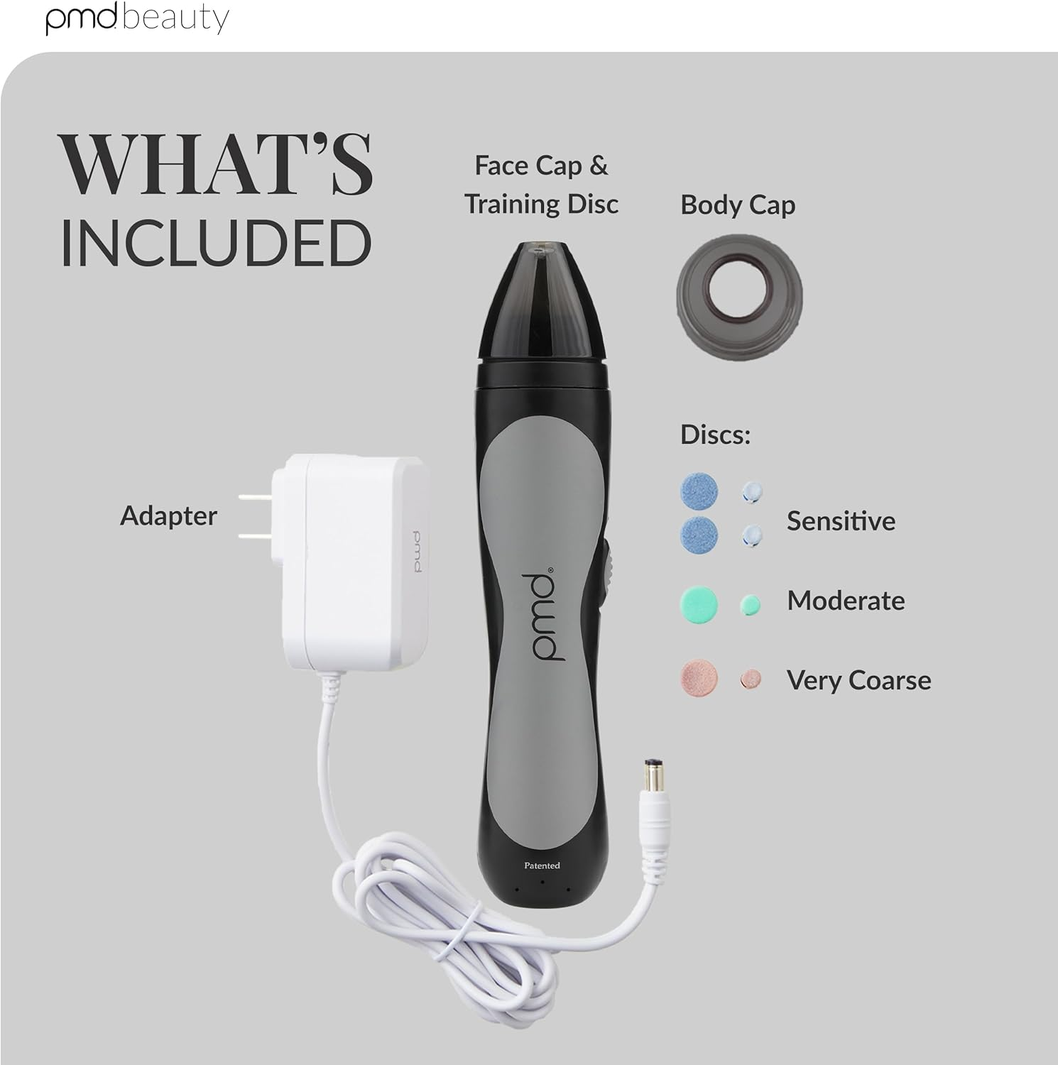 PMD Personal Microderm Man - At-Home Microdermabrasion Machine with Kit for Face & Body - Exfoliating Crystals and Vacuum Suction for Bold and Striking Skin