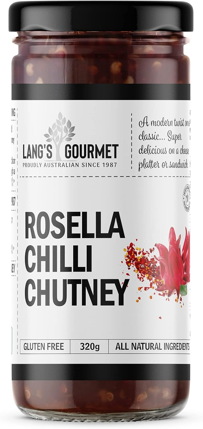 Langs Gourmet Rosella Chilli Chutney 300 G