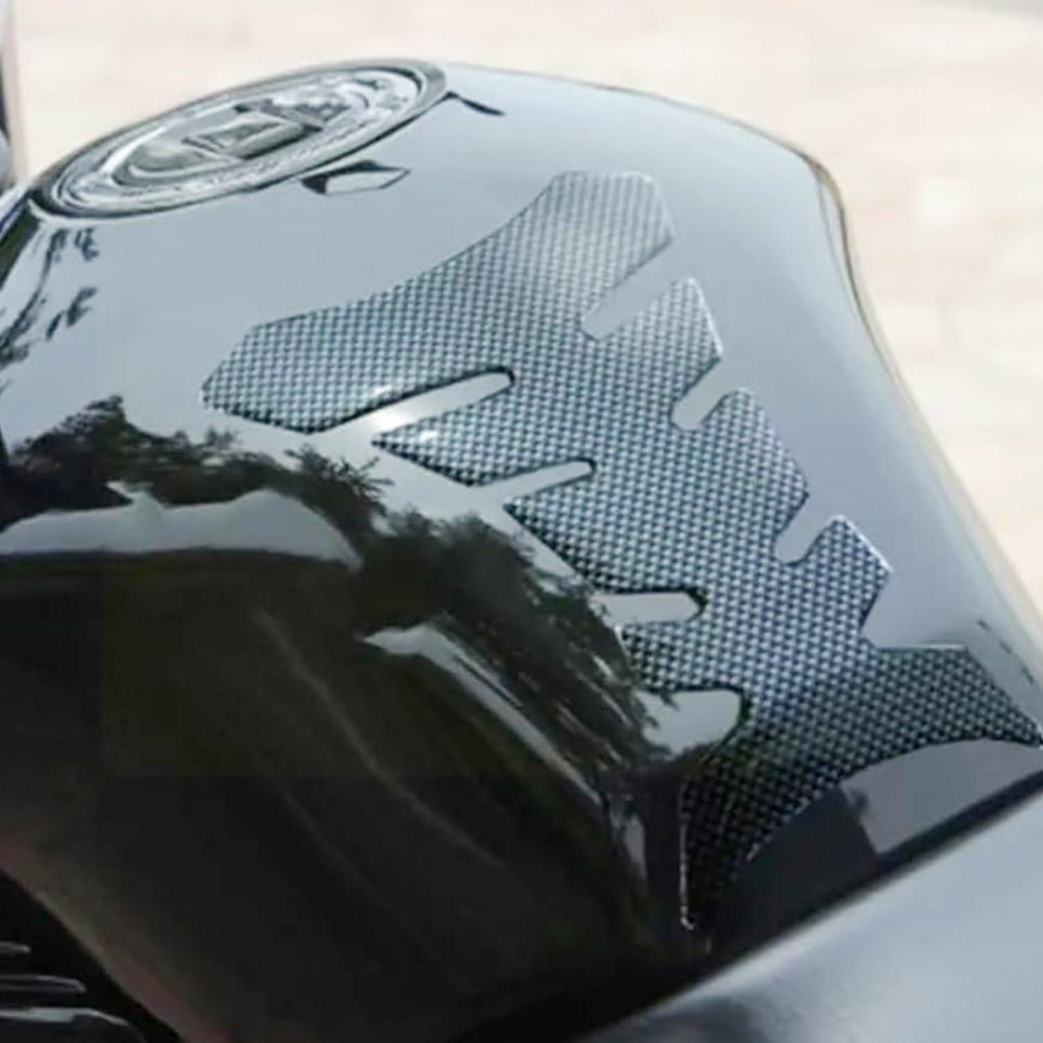 1 Pcs Adhesive 3D Tank Pad, Motorcycle Tank Sticker, Universal Motorcycle Tank Pad Protector,Gas Tank Tank Sticker Protector Tank image number 1