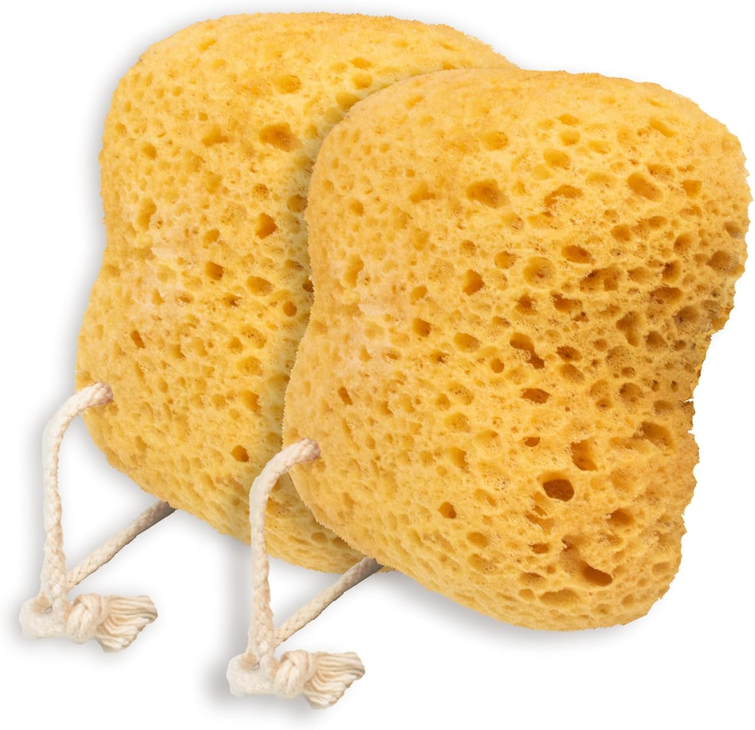 Azymi Sponges Bath, 2Pcs Larger Shower Sponges for Women Men, Exfoliating Body Sponge Dense Foam for Gentle & Deep Cleansing, Ultra-Soft for Sensitive Dry Skin image number 1