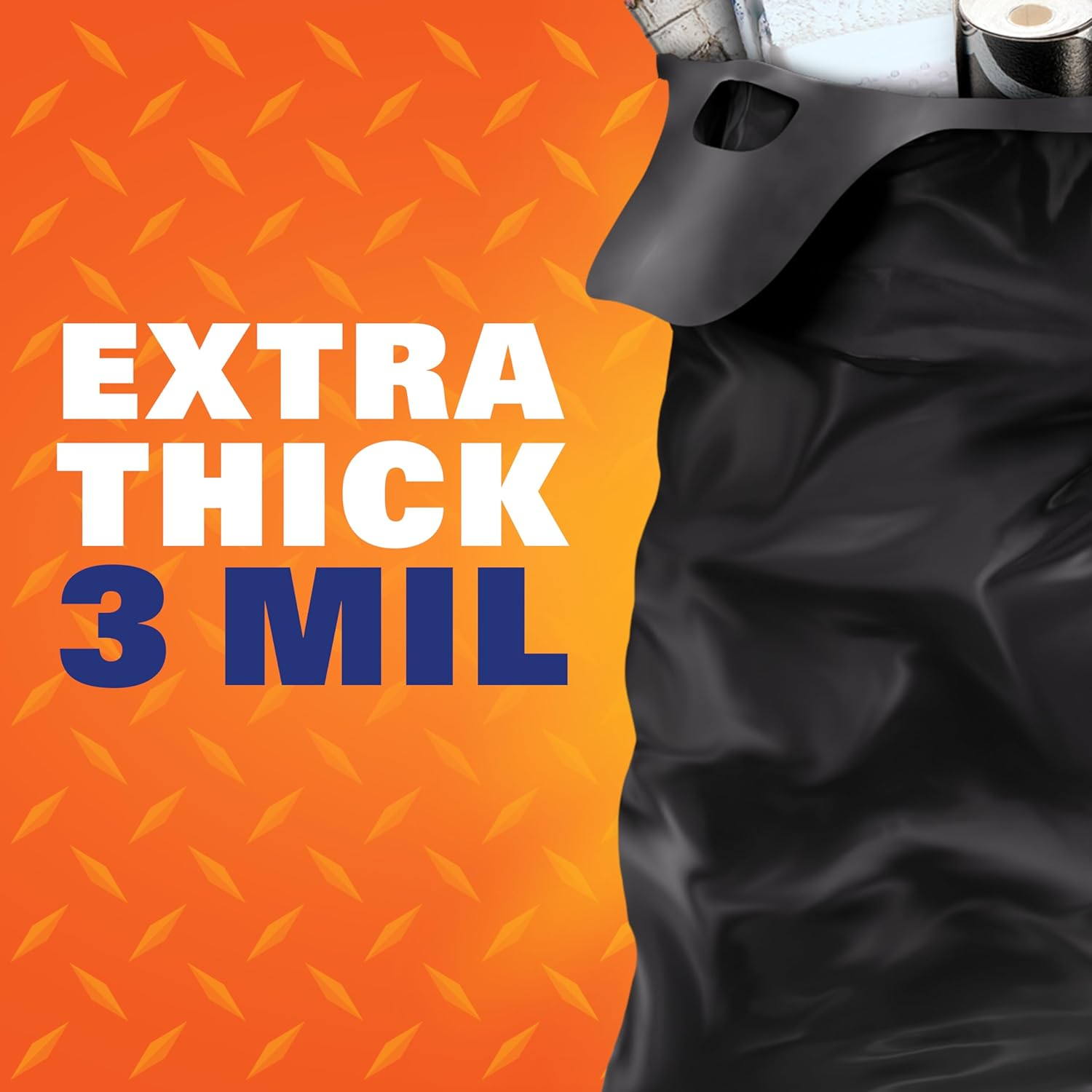 Hefty Load and Carry Contractor Heavy Duty Trash/Garbage Bags, 42 Gallon, 26 Count image number 2