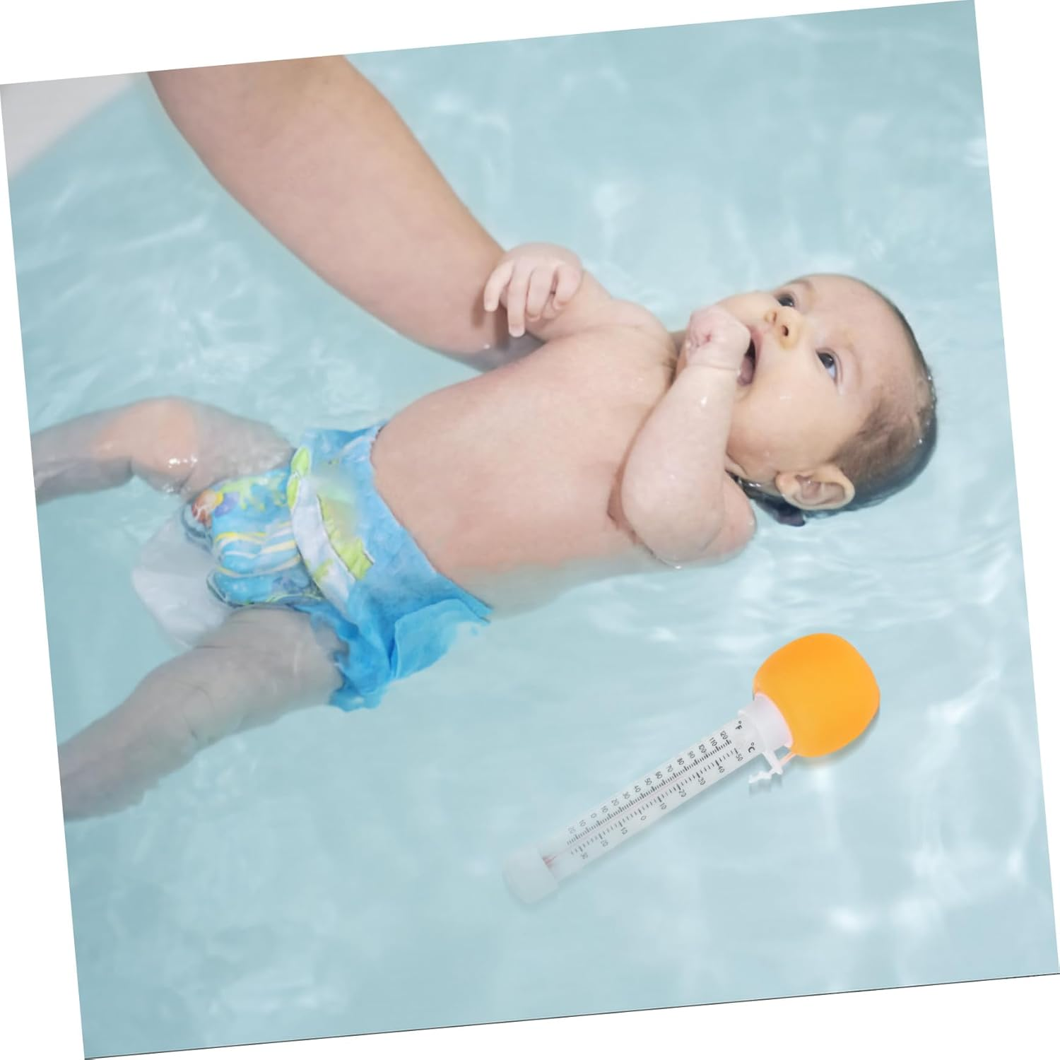 Large Easy Read Floating Pool Temperature Gauge for Bath and Hot Tub Accurate Thermometer with Cartoon Design Swimming Pool Float Thermometer for Water Safety image number 2